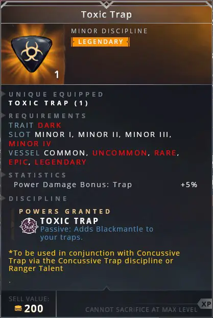 Toxic Trap • toxic trap (passive: adds blackmantle to yout traps)